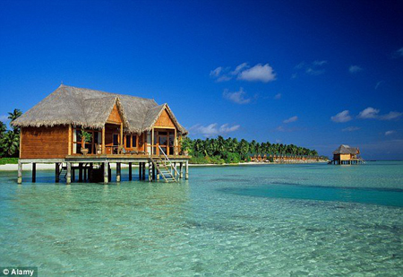 Một góc thiên đường du lịch Maldiives.